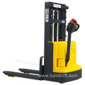 1.5T/1.6M electric self loading warehouse stacker